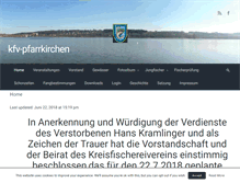 Tablet Screenshot of kfv-pfarrkirchen.de